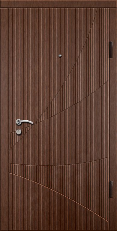 Входная дверь Стандарт 80 960x2050 Правая, Снаружи: Сложный рисунок Ф108 Венге магия, Внутри: Сложный рисунок Ф108 Венге магия