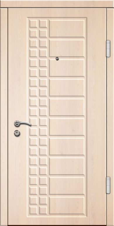 Входная дверь Престиж 100 960x2050 Правая, Снаружи: Сложный рисунок Ф200 Сосна прованс, Внутри: Сложный рисунок Ф200 Сосна прованс