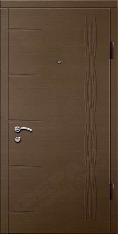 Входная дверь Стандарт 90 960x2050 Правая, Снаружи: 3D фрезеровка Ф204 Венге горизонт серый, Внутри: 3D фрезеровка Ф204 Венге горизонт серый