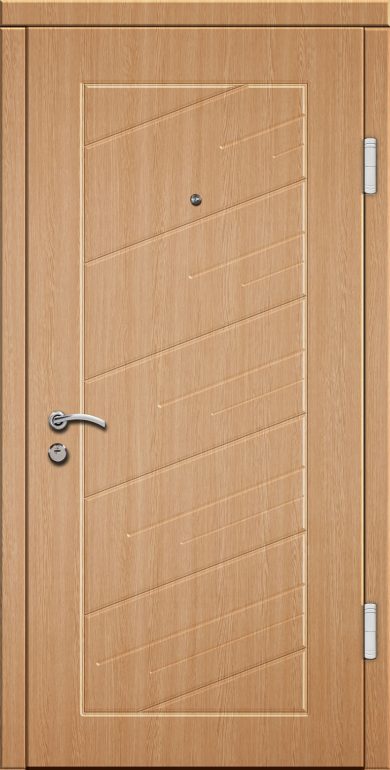 Входная дверь Престиж 100 960x2050 Правая, Снаружи: Обычный рисунок Ф116 Венге светлый, Внутри: Обычный рисунок Ф116 Венге светлый
