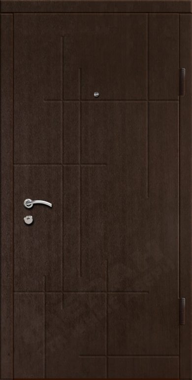 Входная дверь Стандарт 80 960x2050 Правая, Снаружи: Обычный рисунок Ф203 Венге южный, Внутри: Обычный рисунок Ф203 Венге южный
