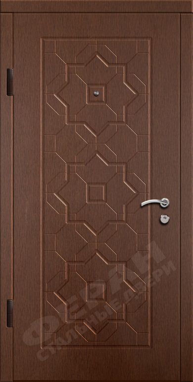 Входная дверь Стандарт 80 960x2050 Правая, Снаружи: Обычный рисунок Турция Венге магия, Внутри: Обычный рисунок Турция Венге магия