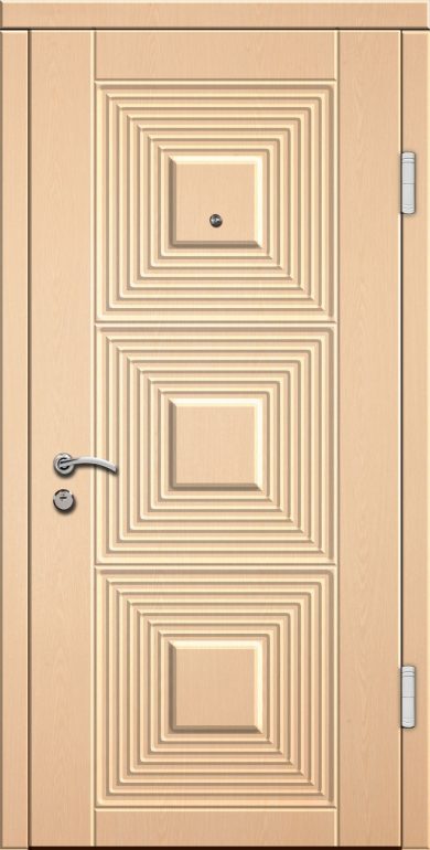 Входная дверь Престиж 120 960x2050 Правая, Снаружи: 3D вставка Ф202 Дуб цинамон, Внутри: 3D вставка Ф202 Дуб цинамон