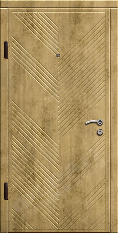 Входная дверь Стандарт 80 960x2050 Правая, Снаружи: Обычный рисунок Стамбул Бетон светлый, Внутри: Обычный рисунок Стамбул Бетон светлый